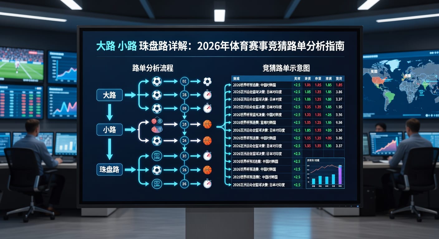 大路小路珠盘路解析：足球盘口变化与投注技巧 | 2026年世界杯投注