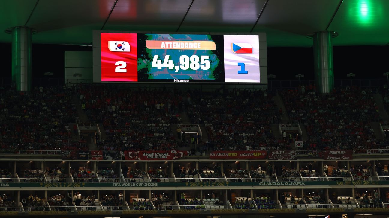 FIFA力挺观众数据 南韩捷克之战44985人真假争议