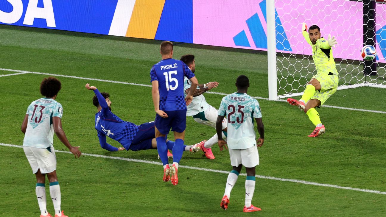 FIFA确认：克罗地亚绝平被判越位，球内芯片立功