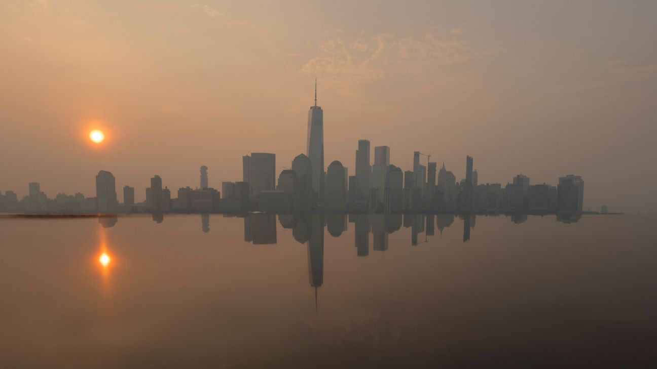 世界杯决赛前夕暴雨驱散烟霾 纽约新泽西空气好转